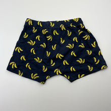 Load image into Gallery viewer, Unisex Target, navy cotton shorts, elasticated, bananas, EUC, size 1,  