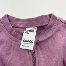 Load image into Gallery viewer, Unisex Anko, cotton zip coverall / romper, GUC, size 00000,  