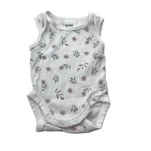 Load image into Gallery viewer, Girls Anko, floral cotton singletsuit / romper, EUC, size 00000,  