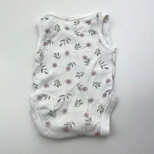 Load image into Gallery viewer, Girls Anko, floral cotton singletsuit / romper, EUC, size 00000,  