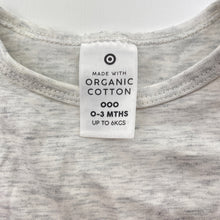 Load image into Gallery viewer, Unisex Target, organic cotton blend bodysuit / romper, GUC, size 000,  