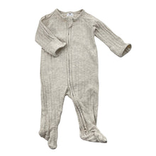 Load image into Gallery viewer, Unisex Target, ribbed organic cotton blend zip romper, EUC, size 000,  