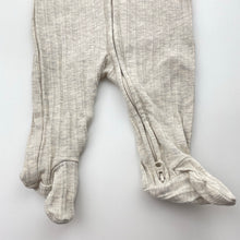 Load image into Gallery viewer, Unisex Target, ribbed organic cotton blend zip romper, EUC, size 000,  