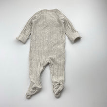 Load image into Gallery viewer, Unisex Target, ribbed organic cotton blend zip romper, EUC, size 000,  