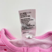 Load image into Gallery viewer, Girls Disney, Minnie Mouse stretchy zip romper, GUC, size 000,  