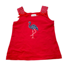 Load image into Gallery viewer, Girls Origami, stretchy summer top, flamingo, GUC, size 2,  