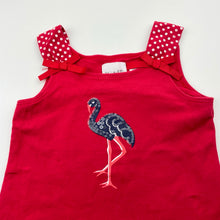 Load image into Gallery viewer, Girls Origami, stretchy summer top, flamingo, GUC, size 2,  