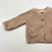 Load image into Gallery viewer, Girls Baby Berry, knitted cotton cardigan, EUC, size 0000,  