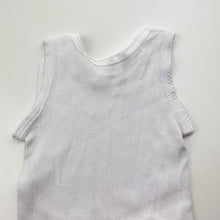 Load image into Gallery viewer, Unisex Baby Berry, ribbed cotton singlet top, EUC, size 0000,  