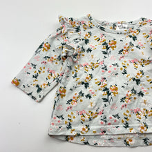 Load image into Gallery viewer, Girls Baby Berry, floral cotton long sleeve top, GUC, size 00,  