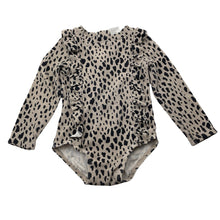 Load image into Gallery viewer, Girls Dymples, long sleeve swim one-piece, FUC, size 0,  