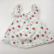 Load image into Gallery viewer, Girls Pumpkin Patch, lined floral cotton summer top, GUC, size 000,  