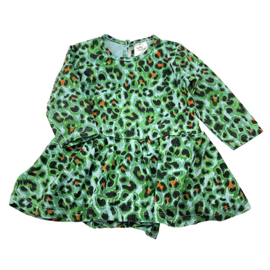 Girls Baby Berry, stretchy animal print romper dress, GUC, size 0,  