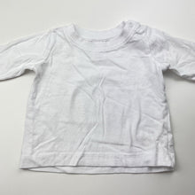 Load image into Gallery viewer, Unisex Baby Berry, white cotton long sleeve top, EUC, size 0000,  