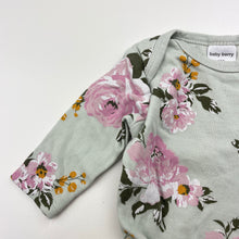 Load image into Gallery viewer, Girls Baby Berry, floral cotton bodysuit / romper, GUC, size 000,  