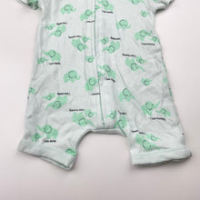 Load image into Gallery viewer, Unisex Baby Berry, soft cotton zip romper, elephants, EUC, size 0000,  