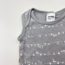 Load image into Gallery viewer, Unisex Anko, grey cotton singletsuit romper, GUC, size 0000,  