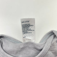 Load image into Gallery viewer, Unisex Anko, grey cotton singletsuit romper, GUC, size 0000,  