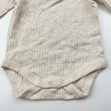 Load image into Gallery viewer, Unisex Baby Berry, ribbed organic cotton bodysuit / romper, EUC, size 0000,  