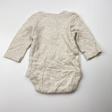 Load image into Gallery viewer, Unisex Baby Berry, ribbed organic cotton bodysuit / romper, EUC, size 0000,  