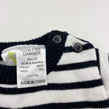 Load image into Gallery viewer, Unisex Dymples, knitted cotton romper, panda, EUC, size 00,  