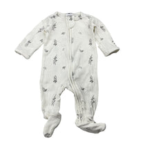 Load image into Gallery viewer, Unisex Target, stretchy organic cotton blend zip coverall / romper, EUC, size 0000,  