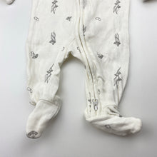 Load image into Gallery viewer, Unisex Target, stretchy organic cotton blend zip coverall / romper, EUC, size 0000,  