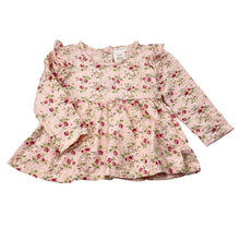 Load image into Gallery viewer, Girls LAURA ASHLEY, pink floral long sleeve top, EUC, size 12 months,  