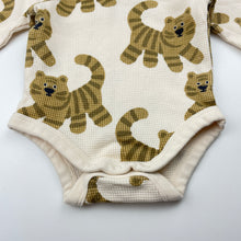 Load image into Gallery viewer, Unisex Target, waffle cotton bodysuit / romper, tigers, EUC, size 000,  