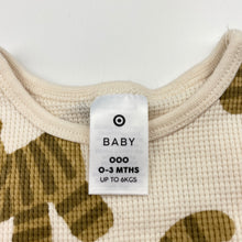 Load image into Gallery viewer, Unisex Target, waffle cotton bodysuit / romper, tigers, EUC, size 000,  