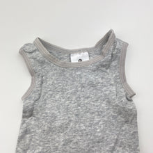 Load image into Gallery viewer, Unisex Target, grey organic cotton singlet top, EUC, size 0000,  
