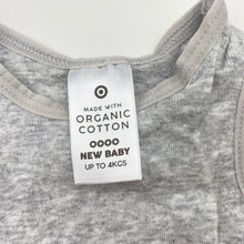 Load image into Gallery viewer, Unisex Target, grey organic cotton singlet top, EUC, size 0000,  