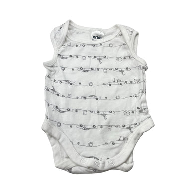 Unisex Anko, cotton singletsuit romper, EUC, size 0000,  