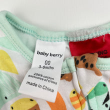 Load image into Gallery viewer, Unisex Baby Berry, lightweight cotton sleeping bag, jungle animals, GUC, size 00,  