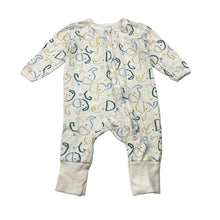 Load image into Gallery viewer, Unisex Baby Berry, stretchy zip coverall, elephants, EUC, size 0000,  