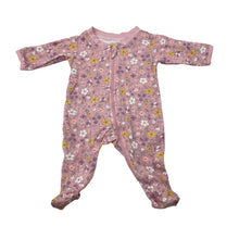 Load image into Gallery viewer, Girls Anko, floral cotton zip coverall / romper, EUC, size 00000,  