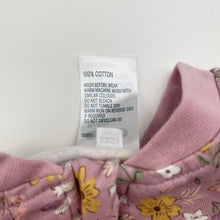 Load image into Gallery viewer, Girls Anko, floral cotton zip coverall / romper, EUC, size 00000,  