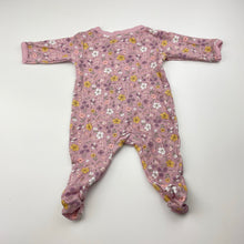 Load image into Gallery viewer, Girls Anko, floral cotton zip coverall / romper, EUC, size 00000,  