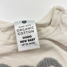 Load image into Gallery viewer, Unisex Target, organic cotton blend bodysuit / romper, koala, EUC, size 0000,  