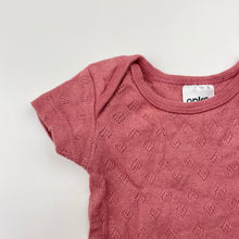 Load image into Gallery viewer, Girls Anko, pointelle cotton bodysuit / romper, EUC, size 0000,  