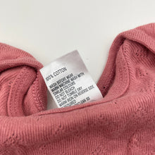 Load image into Gallery viewer, Girls Anko, pointelle cotton bodysuit / romper, EUC, size 0000,  