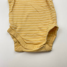 Load image into Gallery viewer, Unisex Anko, yellow cotton singletsuit romper, EUC, size 0000,  