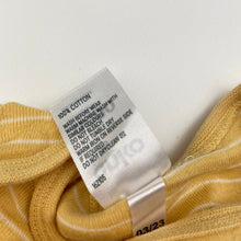 Load image into Gallery viewer, Unisex Anko, yellow cotton singletsuit romper, EUC, size 0000,  