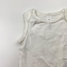 Load image into Gallery viewer, Unisex Dymples, organic cotton singletsuit romper, EUC, size 0000,  