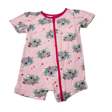 Load image into Gallery viewer, Girls Baby Berry, cotton zip romper, koalas, GUC, size 00,  
