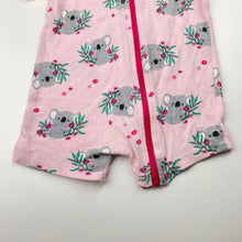 Load image into Gallery viewer, Girls Baby Berry, cotton zip romper, koalas, GUC, size 00,  