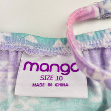 Load image into Gallery viewer, Girls Mango, stretchy summer playsuit, marks lower right leg, FUC, size 10,  