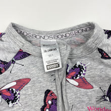 Load image into Gallery viewer, Girls Bonds, zip wondersuit / zippy / romper, butterflies, GUC, size 2,  