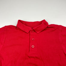Load image into Gallery viewer, Unisex Anko, red cotton school polo top, EUC, size 7,  