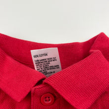 Load image into Gallery viewer, Unisex Anko, red cotton school polo top, EUC, size 7,  